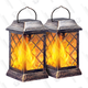 2 Pack Outdoor Flickering Flame Solar Lantern | $39 | Use code WFHTLTWF